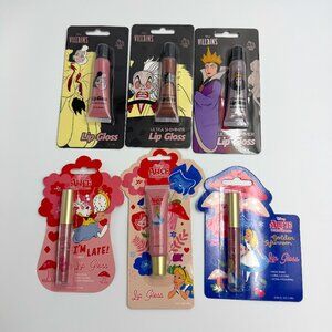 Lot of 6 Disney Cartoons Lip Glosses